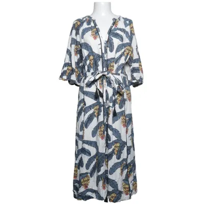Shirt dress (White, Multicolored) from Desmond & Dempsey x H&M Linen, Viscose