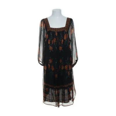 Robe (Noir, Multicolore) de Massimo Dutti Soie