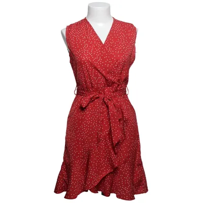 Robe portefeuille (Rouge, Blanc) de Aachoae Polyester