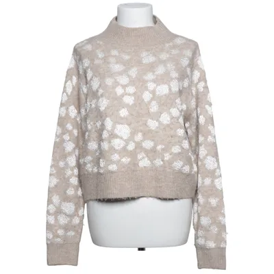 Sweater (Beige, White) from Jus de Pom Acrylic, Elastane, Polyamide, Polyester