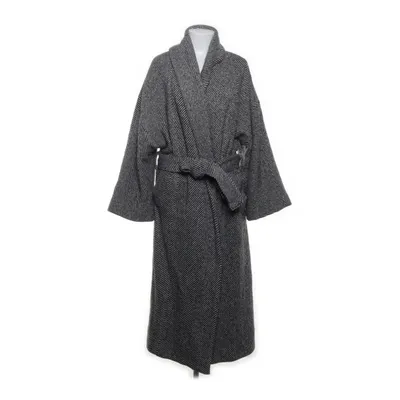 Frakke (Sort, Hvid) fra Dagmar Akryl, Elastan, Polyester, Uld