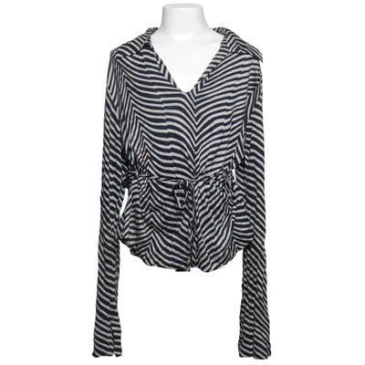 Blouse portefeuille (Bleu, Blanc) de Salko