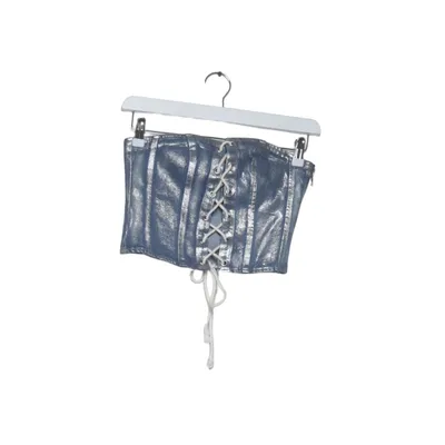 Korset (Blauw, Zilver) van Monki Katoen