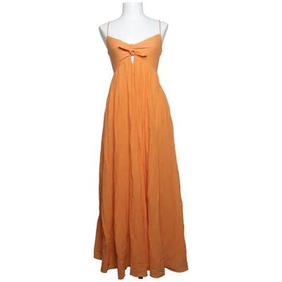 Robe longue (Orange) de H&M Coton, Viscose