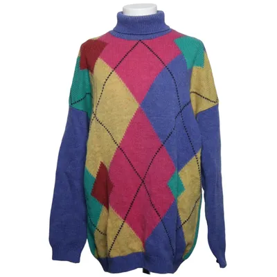 Rollkragenpullover (Blau, Pink, Mehrfarbig) von United Colors of Benetton Wolle