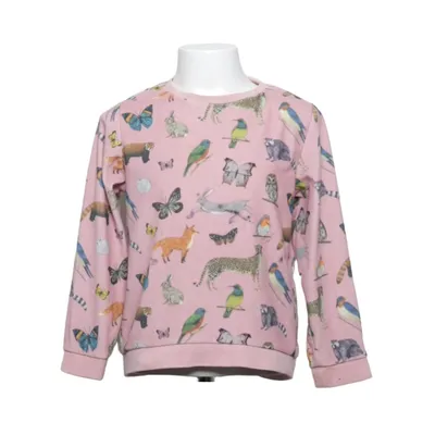 Sweatshirt (Roze, Meerkleurig) van Kelzuki x H&M Polyester, Elastaan