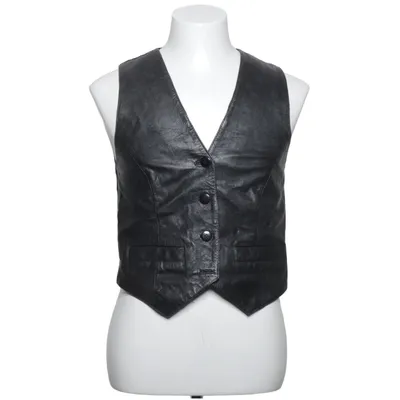 Leather vest (Black) from Impuls Acetate, Leather