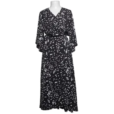 Wrap dress (Black, White) from Izabel London Polyester