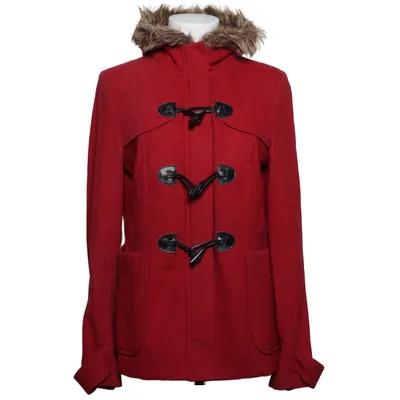 Dufflecoat (Rød) fra La Redoute Polyester, Uld