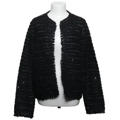Kofta (Svart, Silverfärgad) från Yest Akryl, Elastan, Nylon, Återvunnen polyester, Ull
