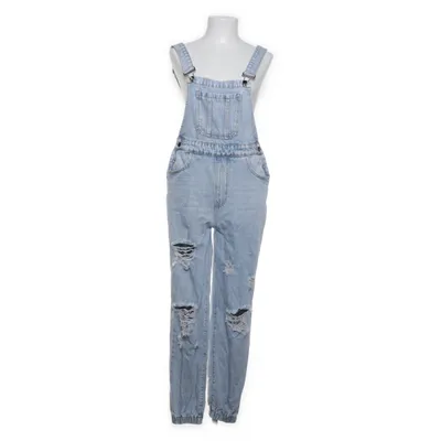 Salopette (Bleu) de Shein Coton, Polyester, Viscose