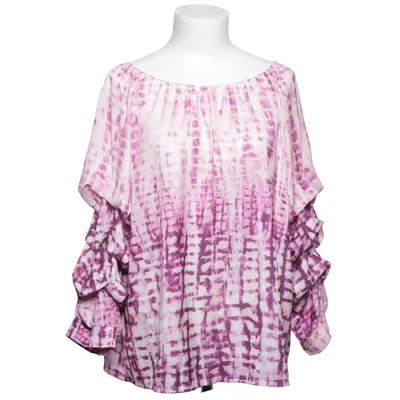 Blouse (Pink, White, Purple) from Minouu Viscose