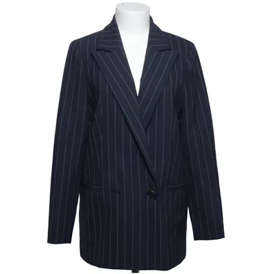 Kavaj (Blå, Vit) från Ganni Elastan, Polyester, Viskos