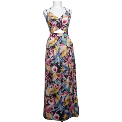 Robe longue (Noir, Multicolore) de Pronto Moda Élasthane, Polyester