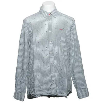 Buttondown-skjorta (Grön, Vit) från New Zealand Auckland Bomull, Linne