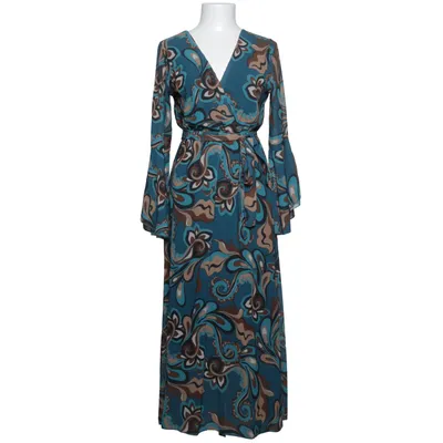 Långklänning (Blå, Brun, Flerfärgad) från Made in italy Elastan, Polyester, Viskos