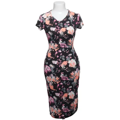 Jurk (Zwart, Roze, Oranje) van Club L Elastaan, Polyester