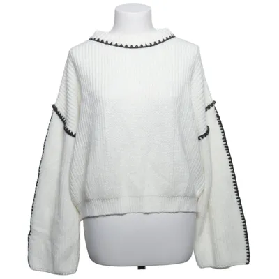 Sweater (Hvid, Sort) fra 24Colours Akryl, Polyamid, Uld
