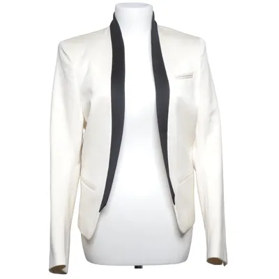 Blazer (Blanc, Noir) de Balmain x H&M Coton, Polyester, Laine