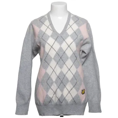 Pullover (Grau, Weiß, Pink) von Lyle & Scott Wolle