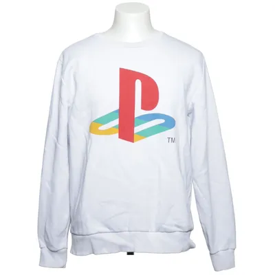 Sweatshirt (Blanc, Multicolore) de Playstation Coton, Polyester