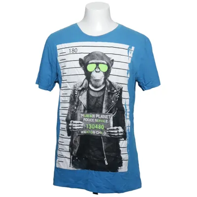 T-shirt (Blauw, Zwart, Wit) van Much More Katoen