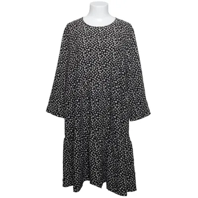 Jurk (Zwart, Wit) van George Elastaan, Polyester