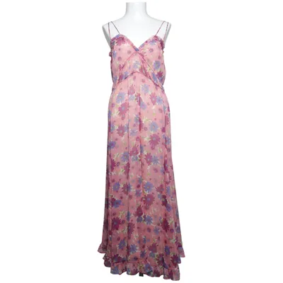 Maxi dress (Pink, Purple, Green) from Mango