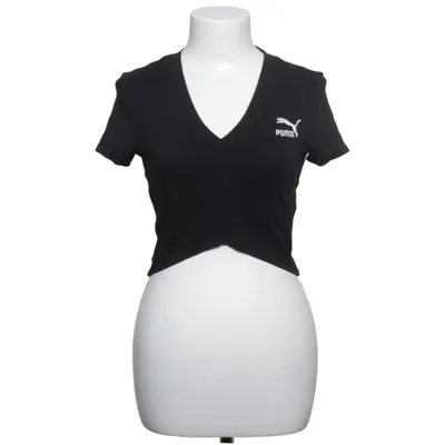 T-shirt (Zwart) van Puma Katoen, Elastaan