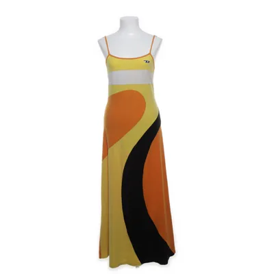 Maxi jurk (Oranje, Geel, Zwart) van Diesel