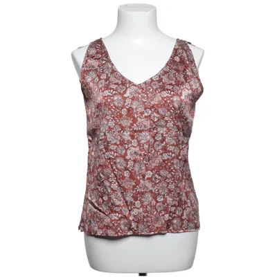 Top (Brown, White) from Maison Montagut Elastane, Silk