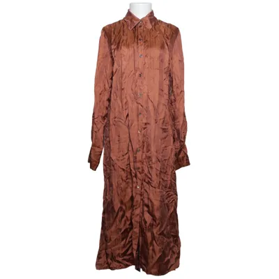 Skjortekjole (Brun) fra H&M Silke, Viscose