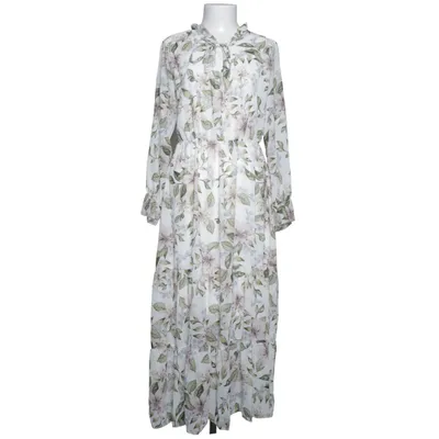 Robe longue (Blanc, Multicolore) de Just Woman Élasthane, Polyester, Viscose