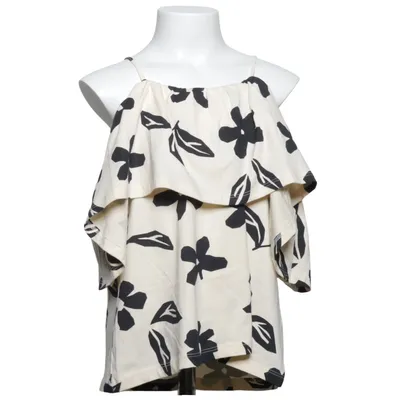 Top (Beige, Black) from Zara Cotton