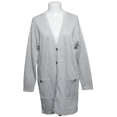 Cardigan (Argent) de Gabi Lauton Acrylique, Coton, Cupro, Polyester