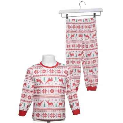 Pyjama (Wit, Rood, Groen) van PatPat Elastaan, Polyester