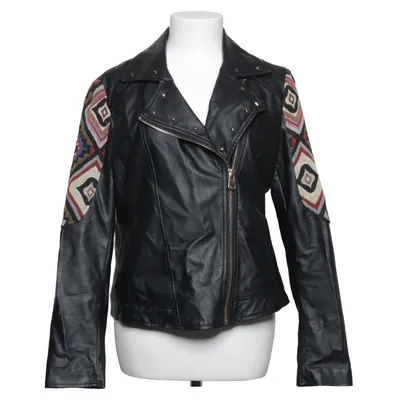 Bikerjacka (Svart, Flerfärgad) från Morena Polyester, Polyuretan, Viskos