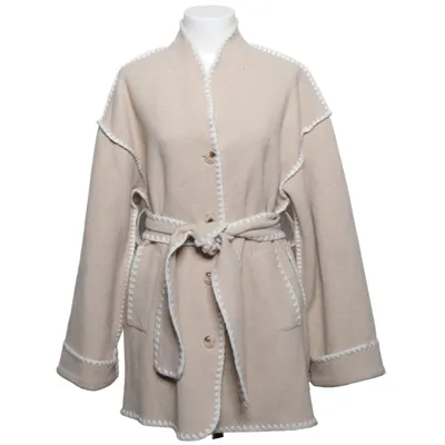 Coat (Beige) from Neo Noir Polyester, Wool