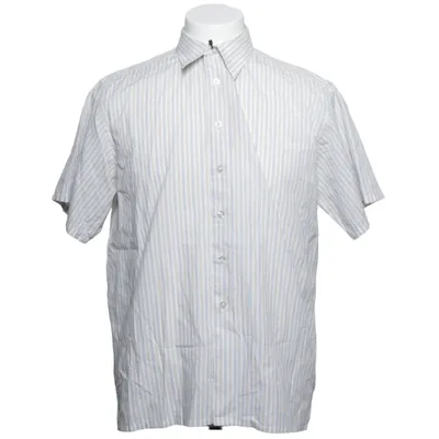 Korte mouwen shirt (Wit, Blauw, Bruin) van Don Vito Katoen, Polyester