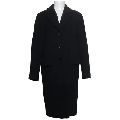 Manteau (Noir) de Erich Fend Cachemire, Polyamide, Laine