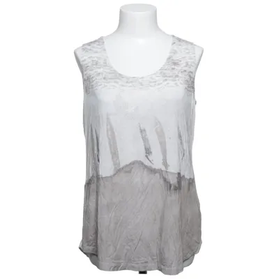 Tank Top (White, Gray) from Piccadilly Elastane, Viscose