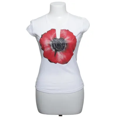 T-shirt (Wit, Rood) van Schumacher Katoen