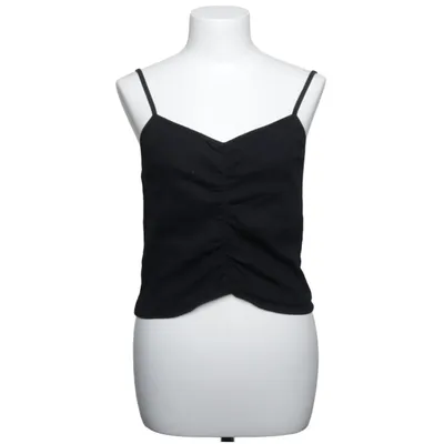 Crop top (Zwart) van ASOS Design Katoen, Elastaan