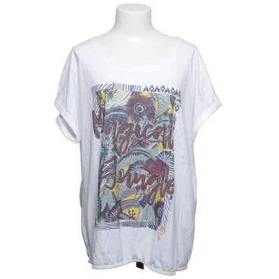 T-shirt (White, Multicolored) from Cecil Cotton, Polyester