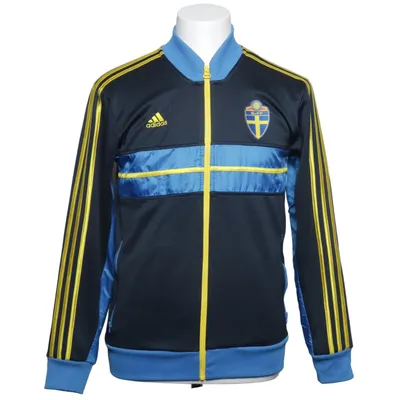 Træningsjakke (Blå, Gul) fra Adidas Genanvendt polyester