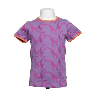 T-shirt (Lilla, Pink, Orange) fra Småfolk Bomuld, Elastan, Modal