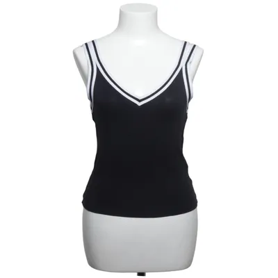 Tank Top (Black, White) from American Eagle Outfitters Elastane, Viscose
