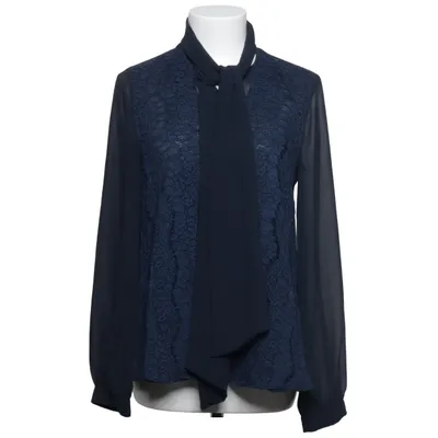 Sløjfebluse (Blå) fra Ida Sjöstedt Bomuld, Polyamid, Polyester, Viscose