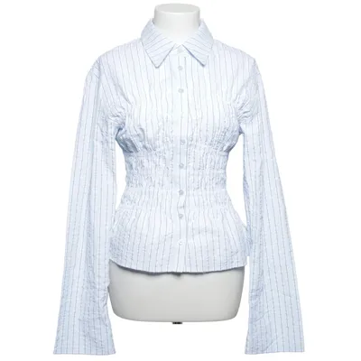 Blouse (Blue, White) from Princess Polly Cotton, Polyester