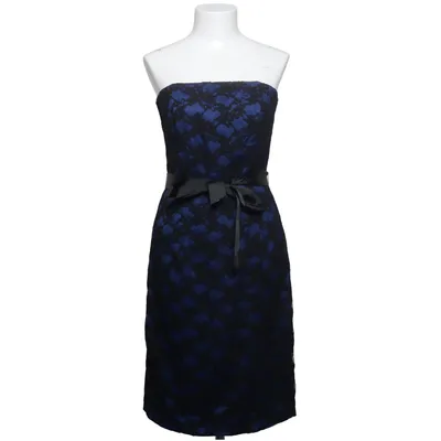 Cocktail dress (Blue, Black) from Fashionart Acetate, Cotton, Polyamide, Polyester